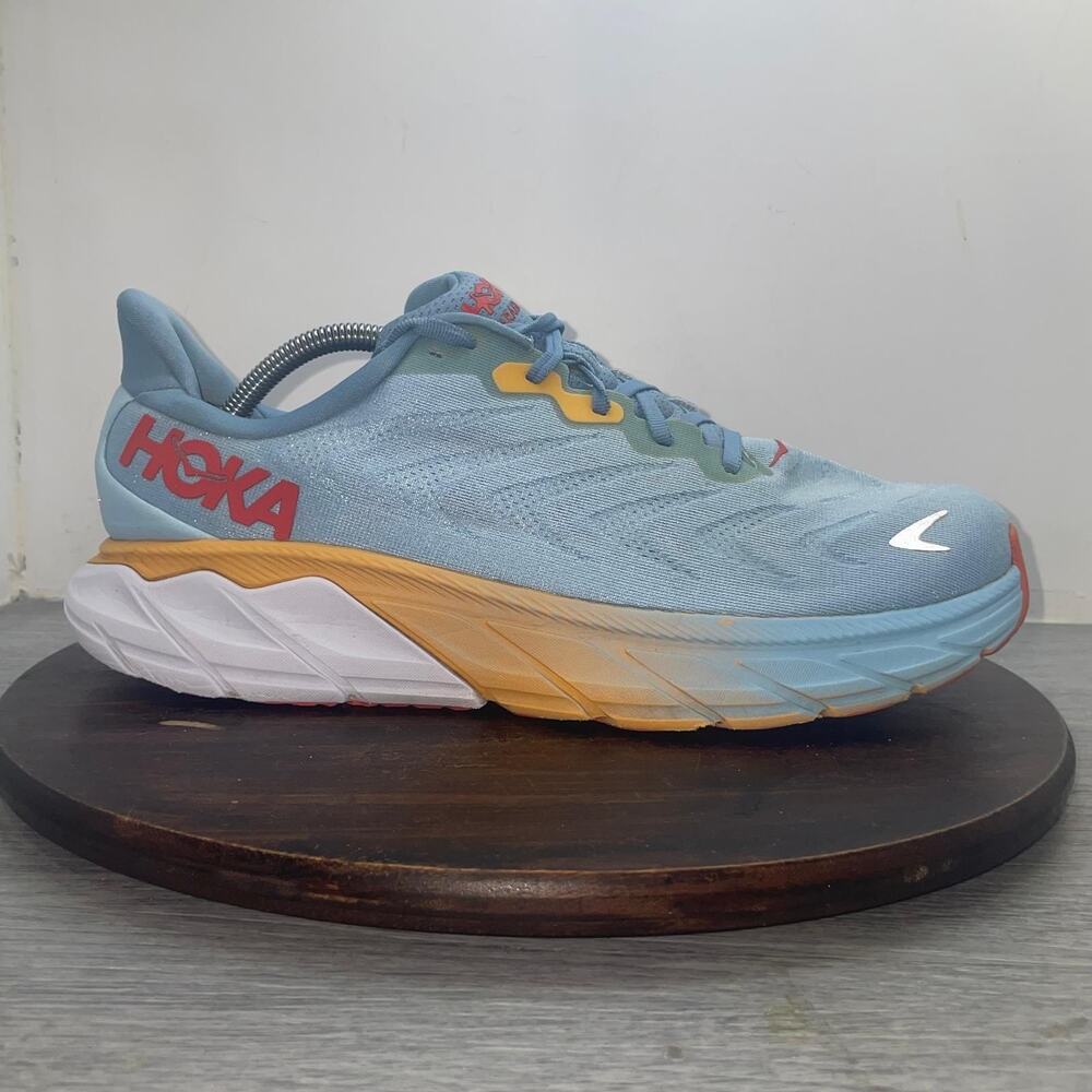Hoka Arahi 6 Men’s Size 11 2E Wide Running Shoes Scuba Blue Yellow 1123196 SSMS